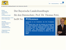 Tablet Screenshot of datenschutz-bayern.de